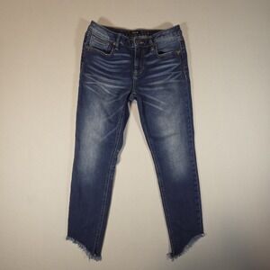 Miss Me Jeans Women's Size 28 Ankle‎ Skinny Raw Edge Denim